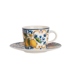 Dolce Vita Coffee Cup & Saucer Orange - Gift Box with Set of 2