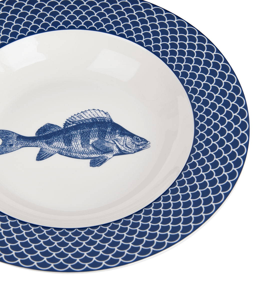 Atlantic Blue Soup/Pasta Plate - Set of 6
