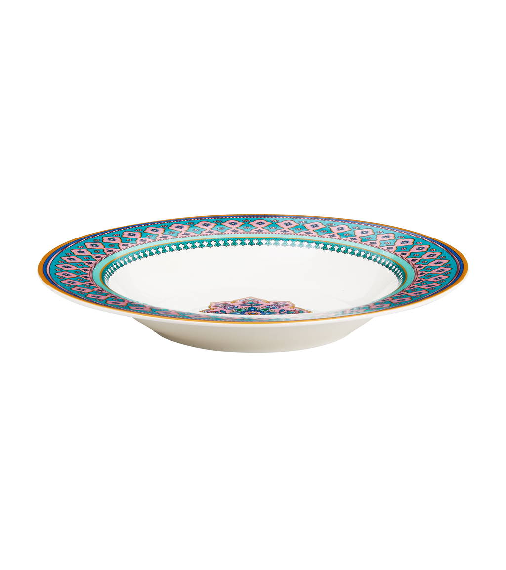 Blush and Bloom Winter Soup/Pasta Plate - Set of 6