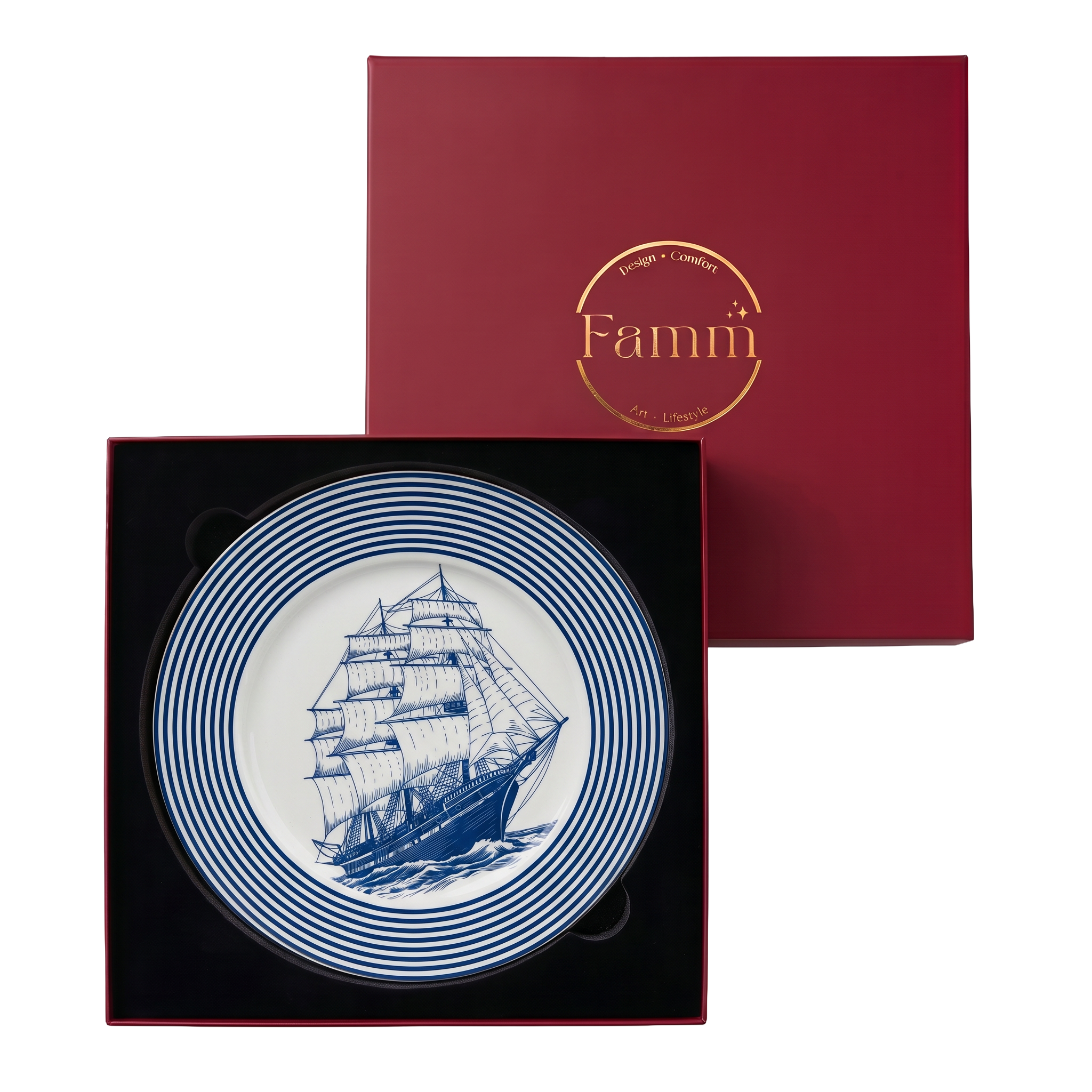 Atlantic Blue Dinner Plate - Set of 6