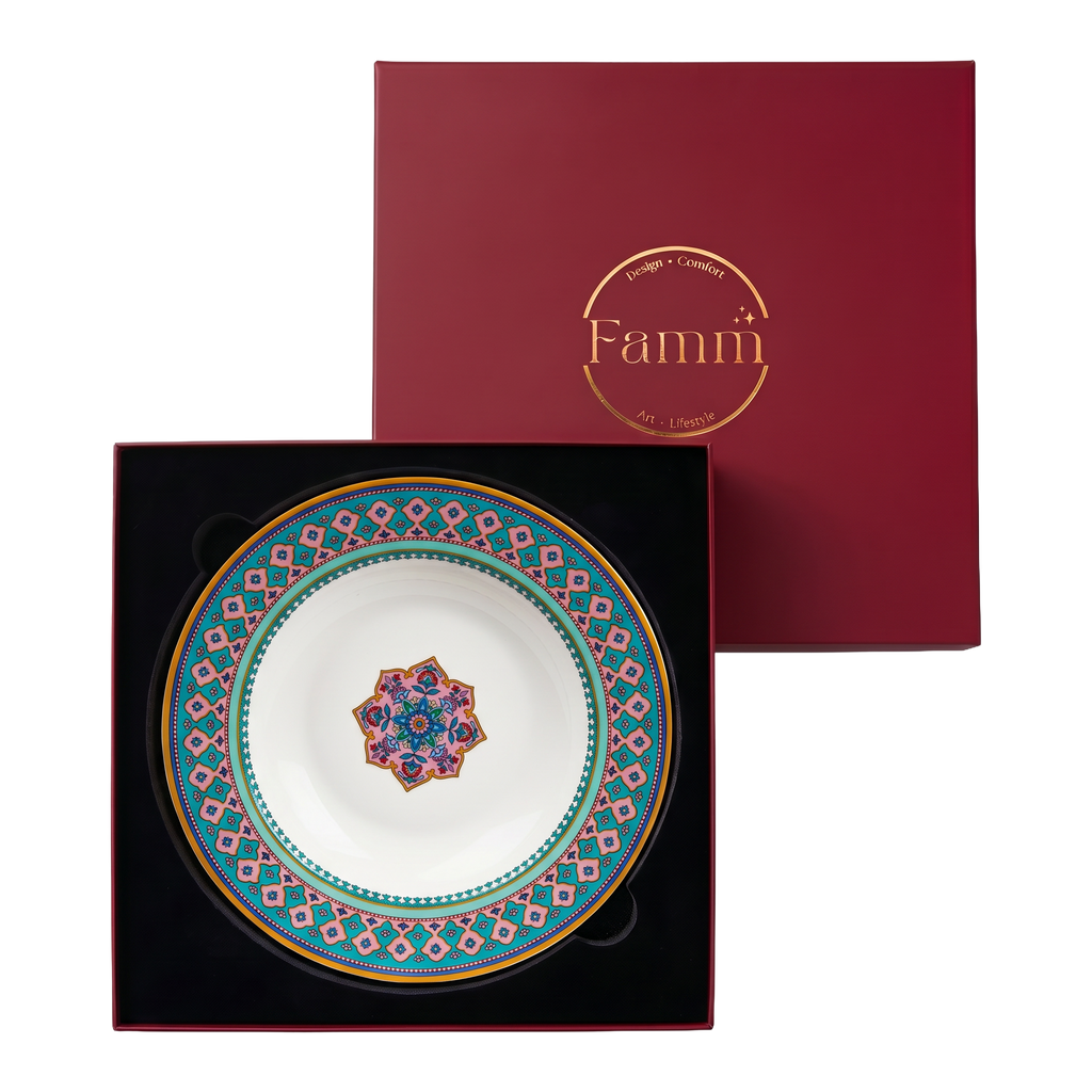 Blush and Bloom Soup/Pasta Plate - Set of 6
