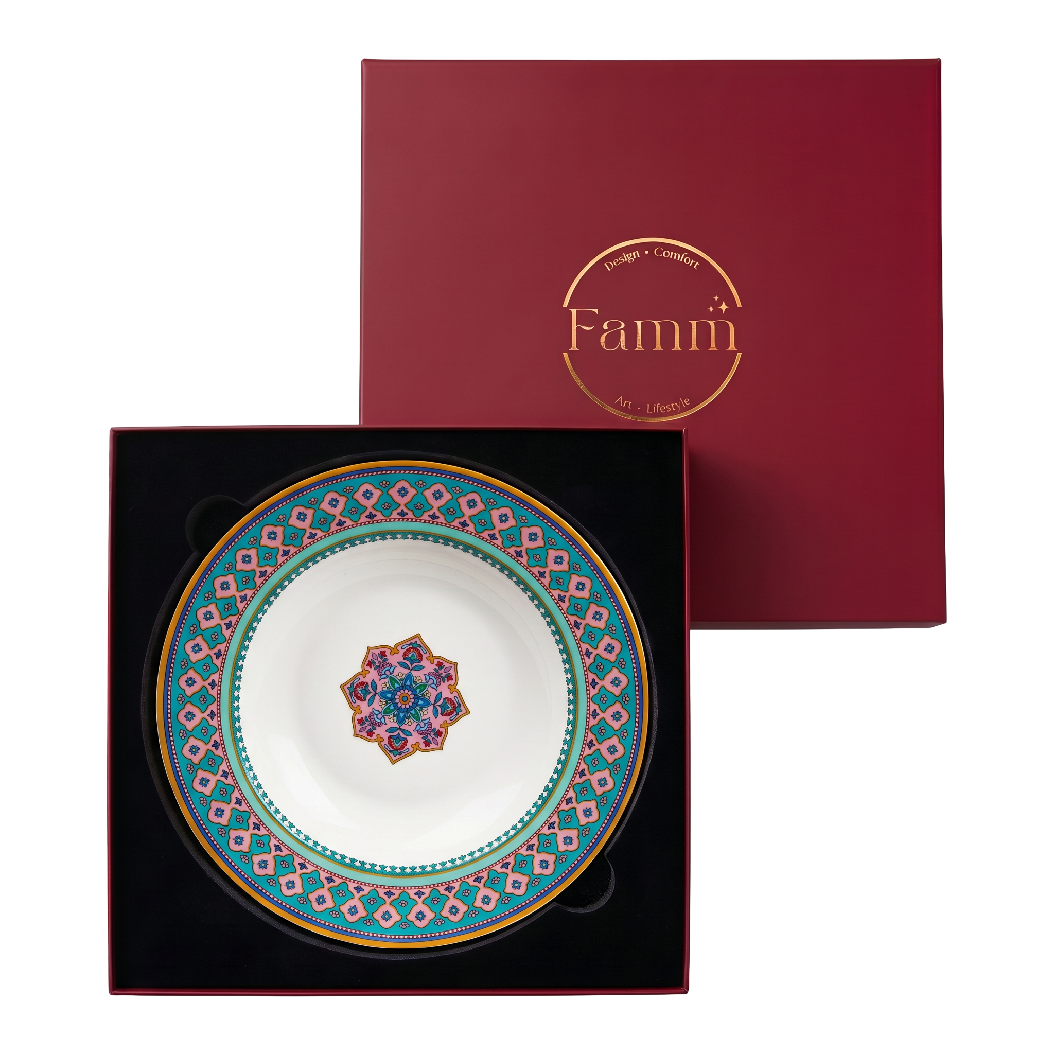 Blush and Bloom Soup/Pasta Plate - Set of 6