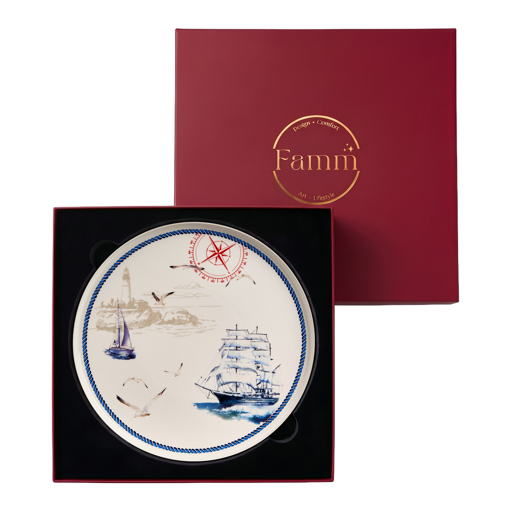 Blue Regatta Cake Stand