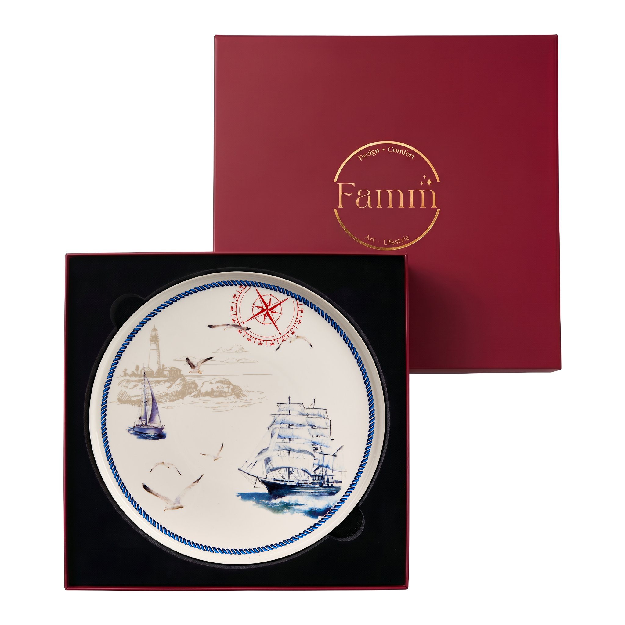 Blue Regatta Cake Stand