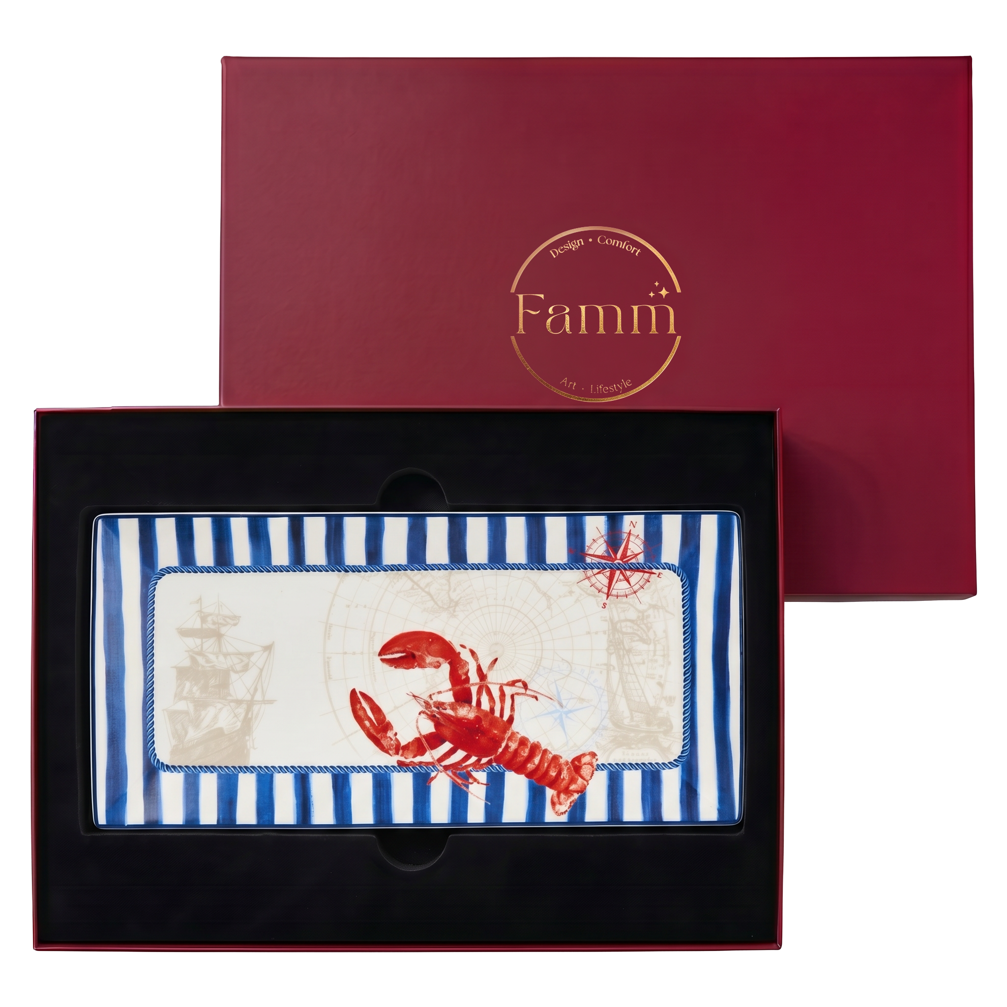 Blue Regatta Serving Platter Lobster