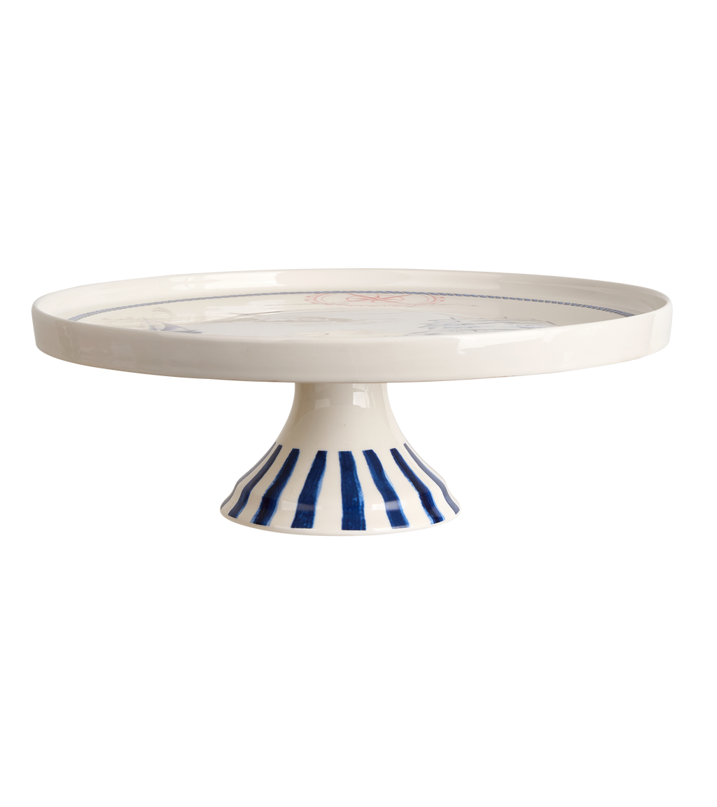 Blue Regatta Cake Stand