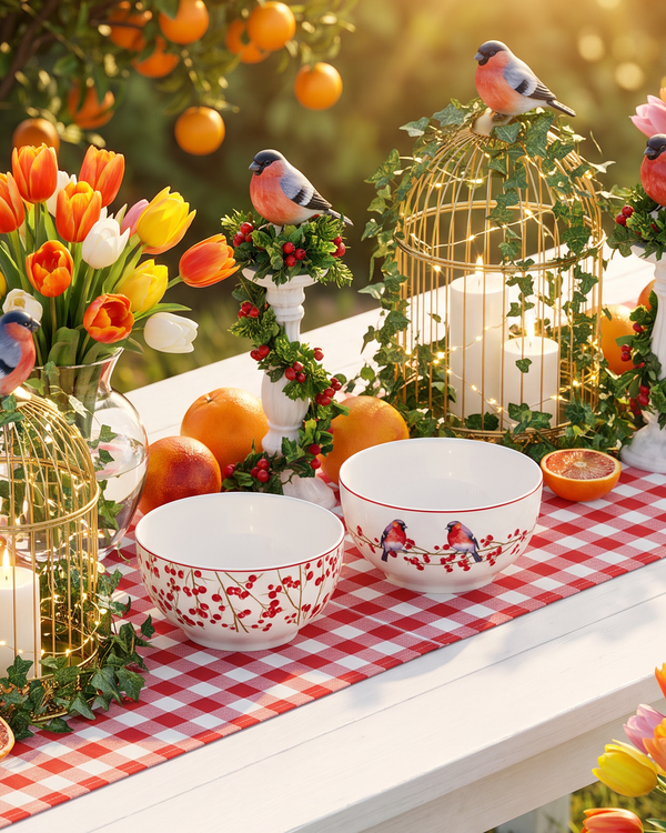 Songs Of Bird Season Cereal Bowl - Set of 4