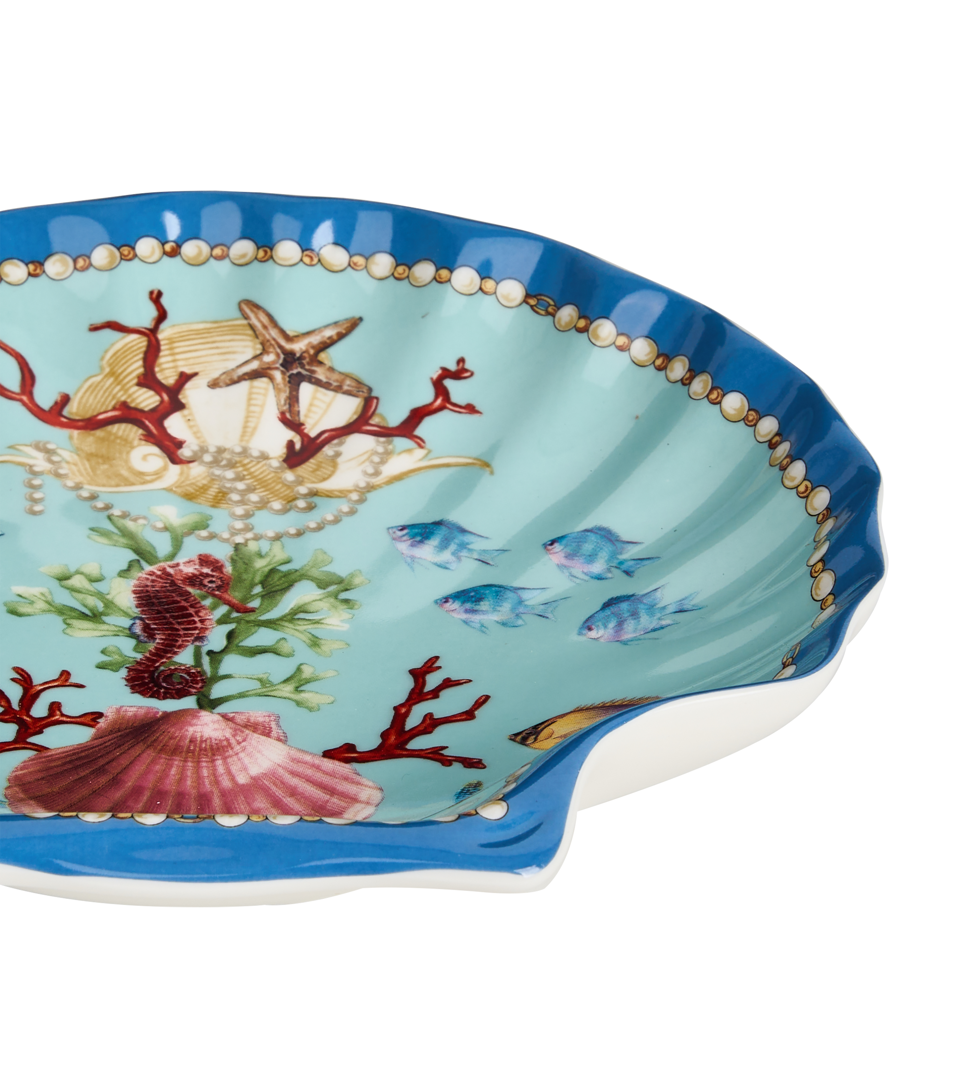 Sea Whisper Dessert Plate Shell Shape - Set of 6