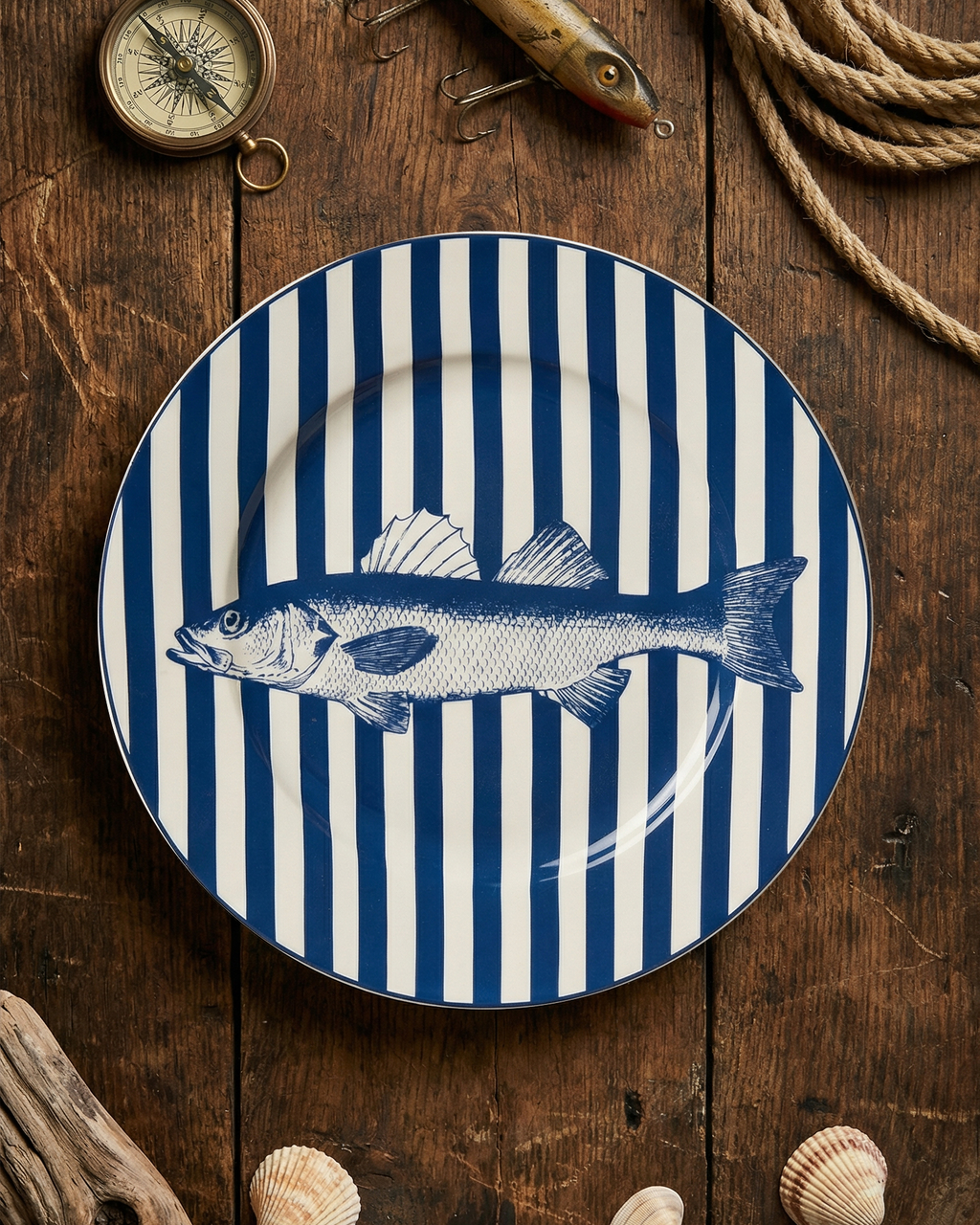 Atlantic Blue Dessert Plate - Set of 6