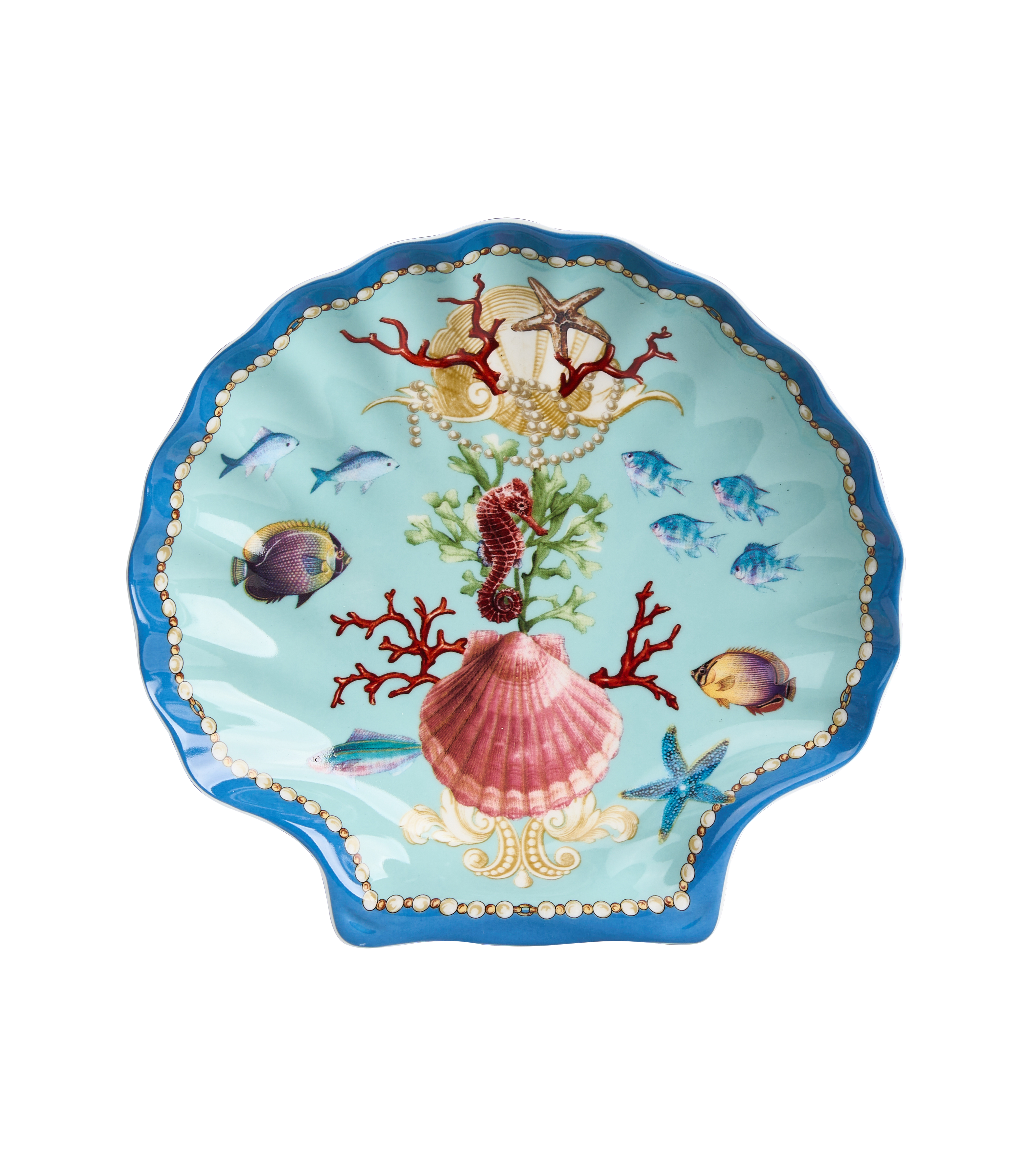 Sea Whisper Dessert Plate Shell Shape - Set of 6