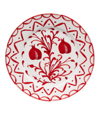 Pomegranate Winter Dessert Plate - Set of 6