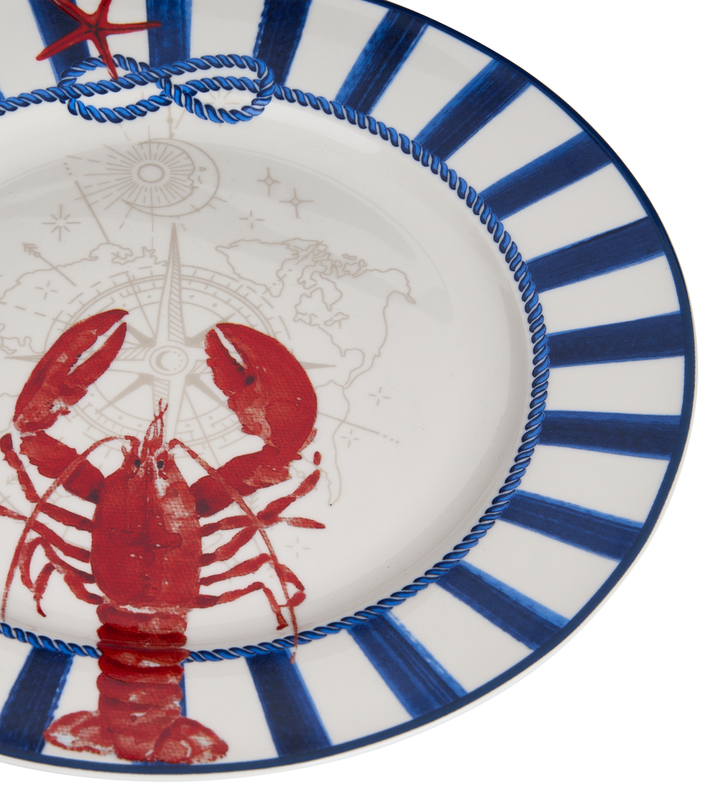 Blue Regatta Dessert Plate - Set of 6
