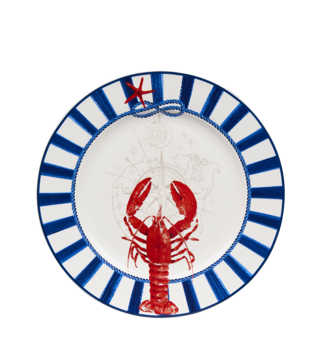 Blue Regatta Dessert Plate - Set of 6