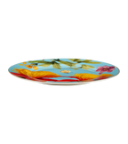 Symphony Garden Dinner Plate With Gold Rim - Set of 6