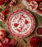 Pomegranate Winter Dinner Plate - Set of 6