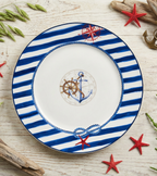 Blue Regatta Dinner Plate - Set of 6