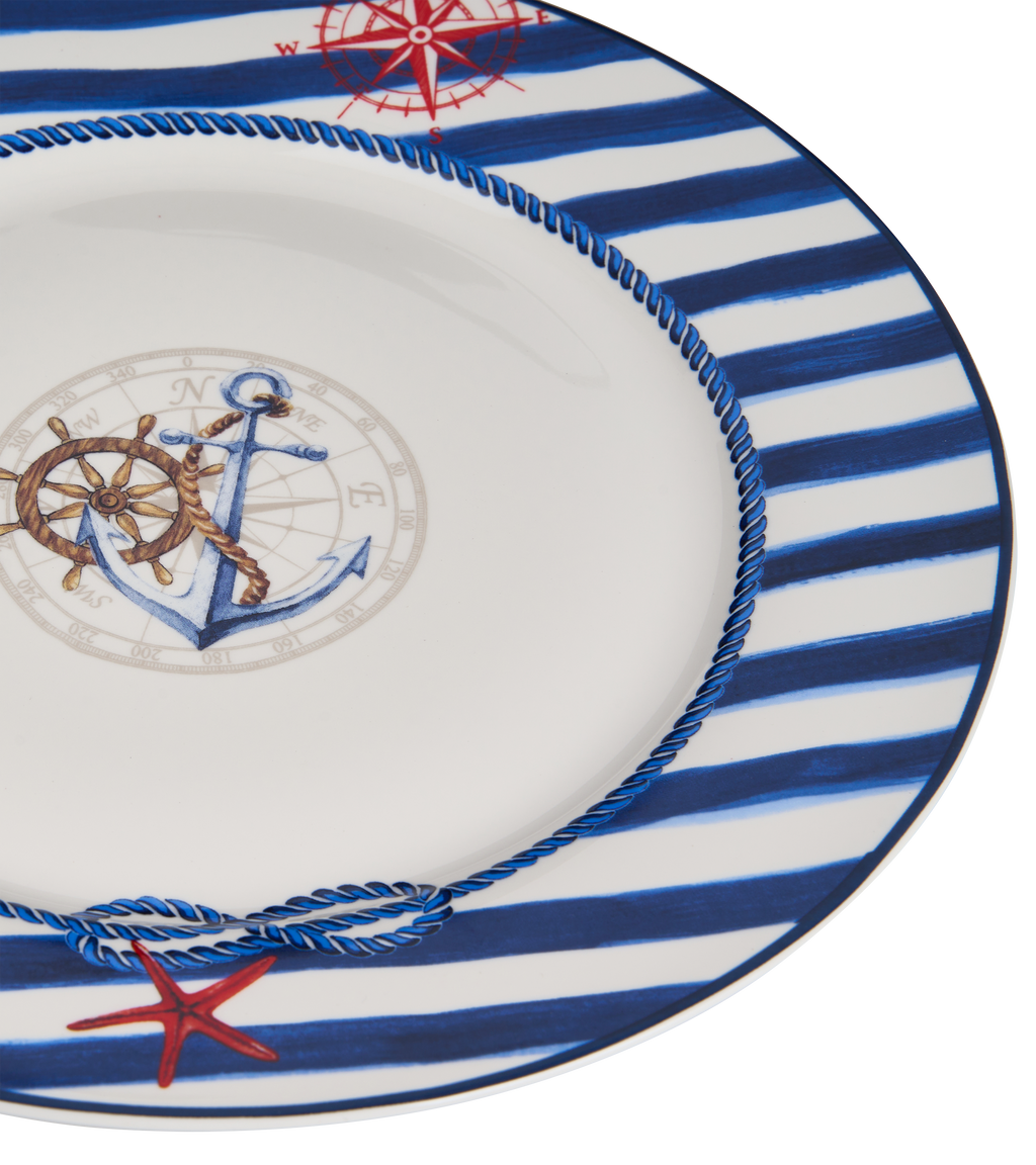 Blue Regatta Dinner Plate - Set of 6