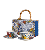 Dolce Vita Coffee Cup & Saucer Orange - Gift Box with Set of 2