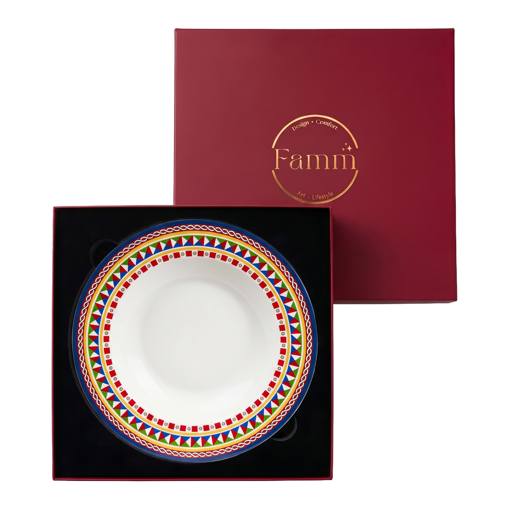 Italian Feast Soup/Pasta Plate - Set of 6