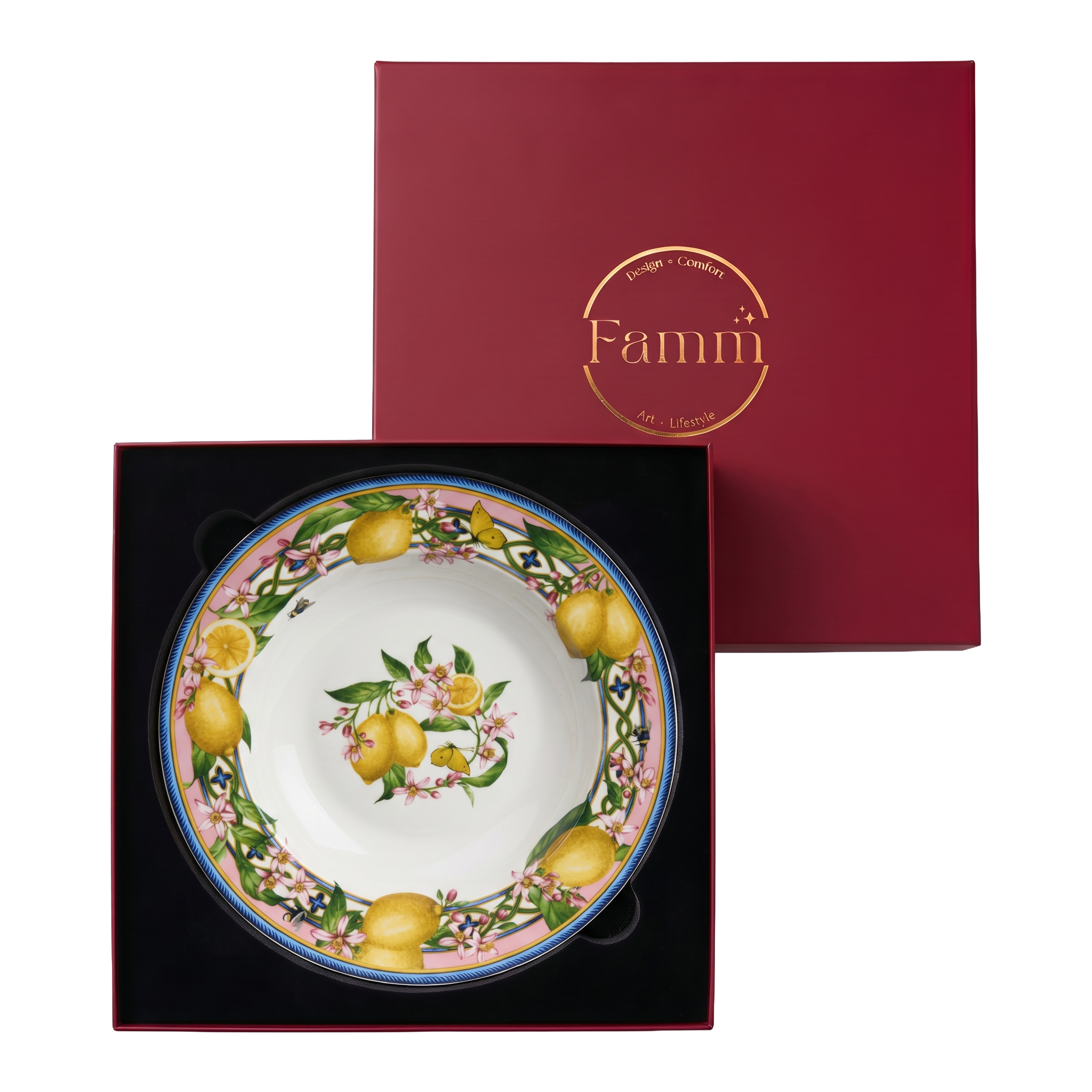 Limoncello Dreams Soup/Pasta Plate - Set of 6