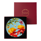 Symphony Garden Dinner Plate With Gold Rim - Set of 6