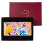 Symphony Garden Serving Platter Pink With Gold Rim