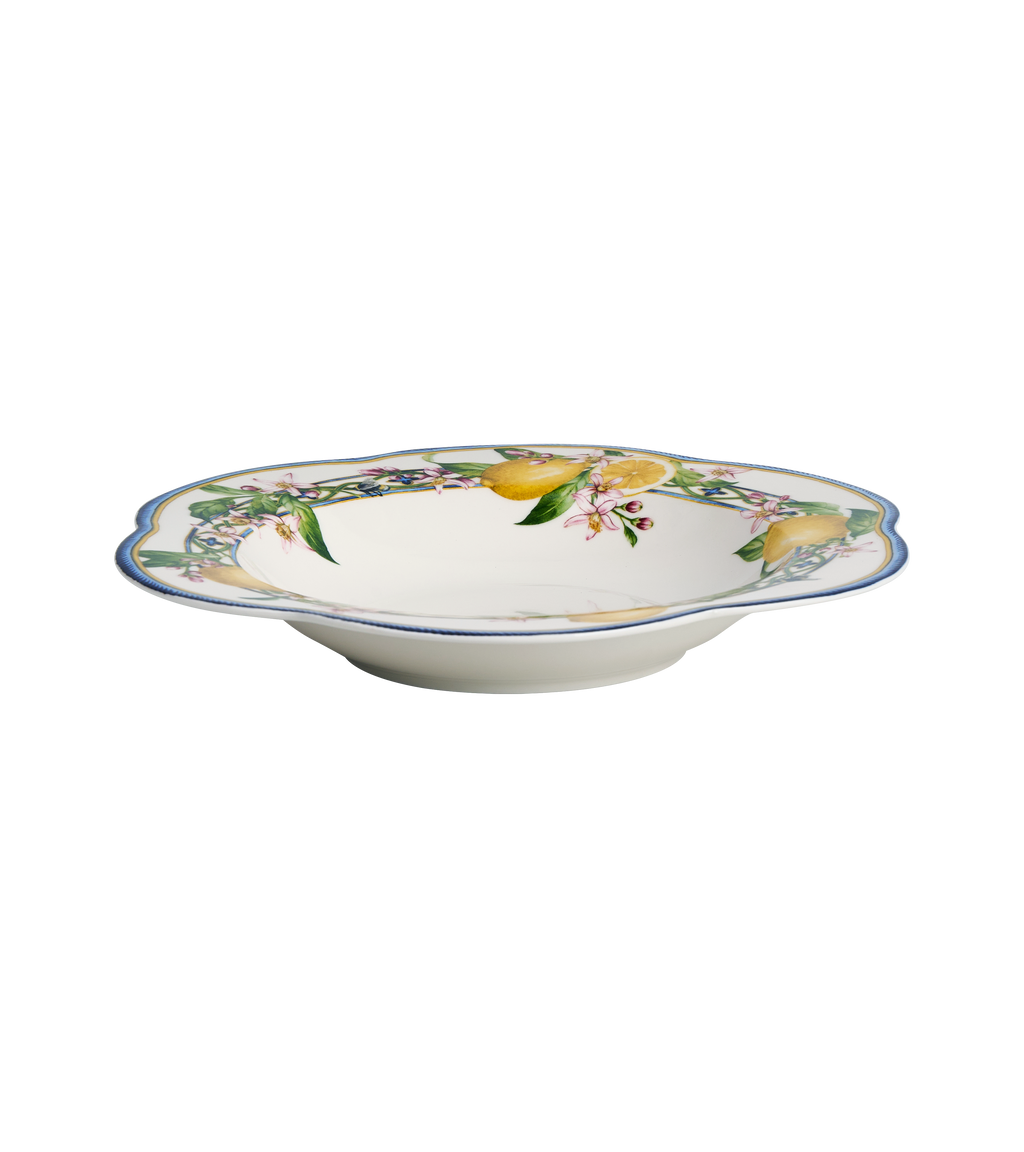 Capri Breeze Soup/Pasta Plate, Flower Shape - Set of 6