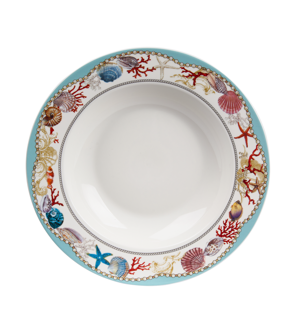 Sea Whisper Soup/Pasta Plate - Set of 6