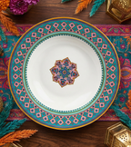Blush and Bloom Winter Soup/Pasta Plate - Set of 6