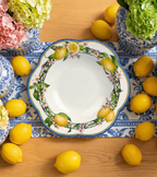 Capri Breeze Soup/Pasta Plate, Flower Shape - Set of 6