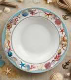 Sea Whisper Soup/Pasta Plate - Set of 6