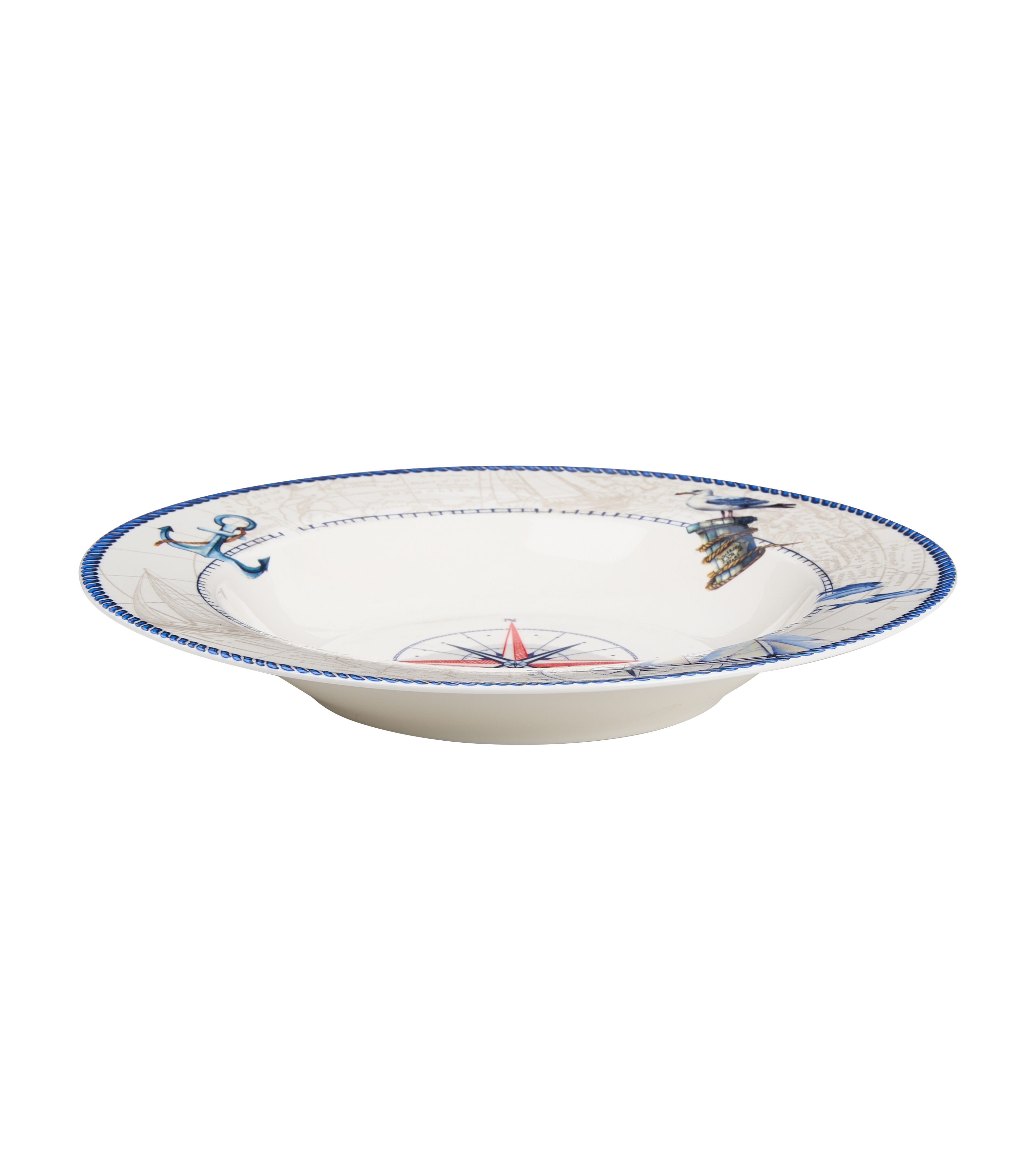 Blue Regatta Soup/Pasta Plate - Set of 6