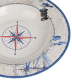 Blue Regatta Soup/Pasta Plate - Set of 6