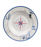 Blue Regatta Soup/Pasta Plate - Set of 6
