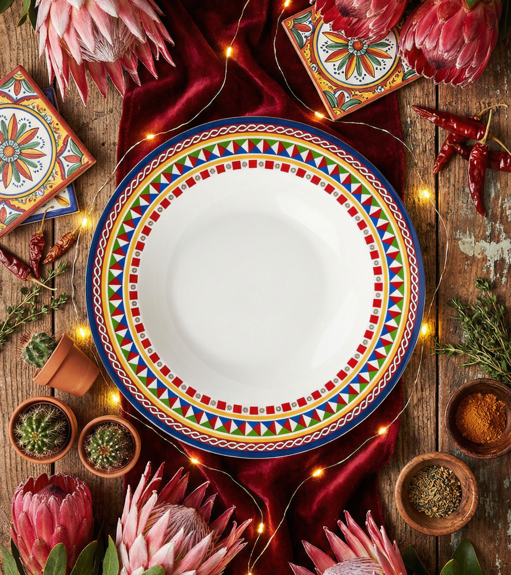 Italian Feast Soup/Pasta Plate - Set of 6