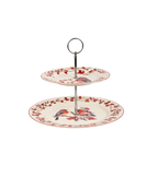 Songs Of Bird Season 2 Tier Cake Stand With Silver Rack