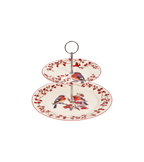 Songs Of Bird Season 2 Tier Cake Stand With Silver Rack