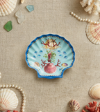 Sea Whisper Dessert Plate Shell Shape - Set of 6
