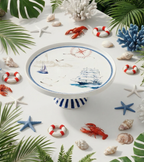 Blue Regatta Cake Stand