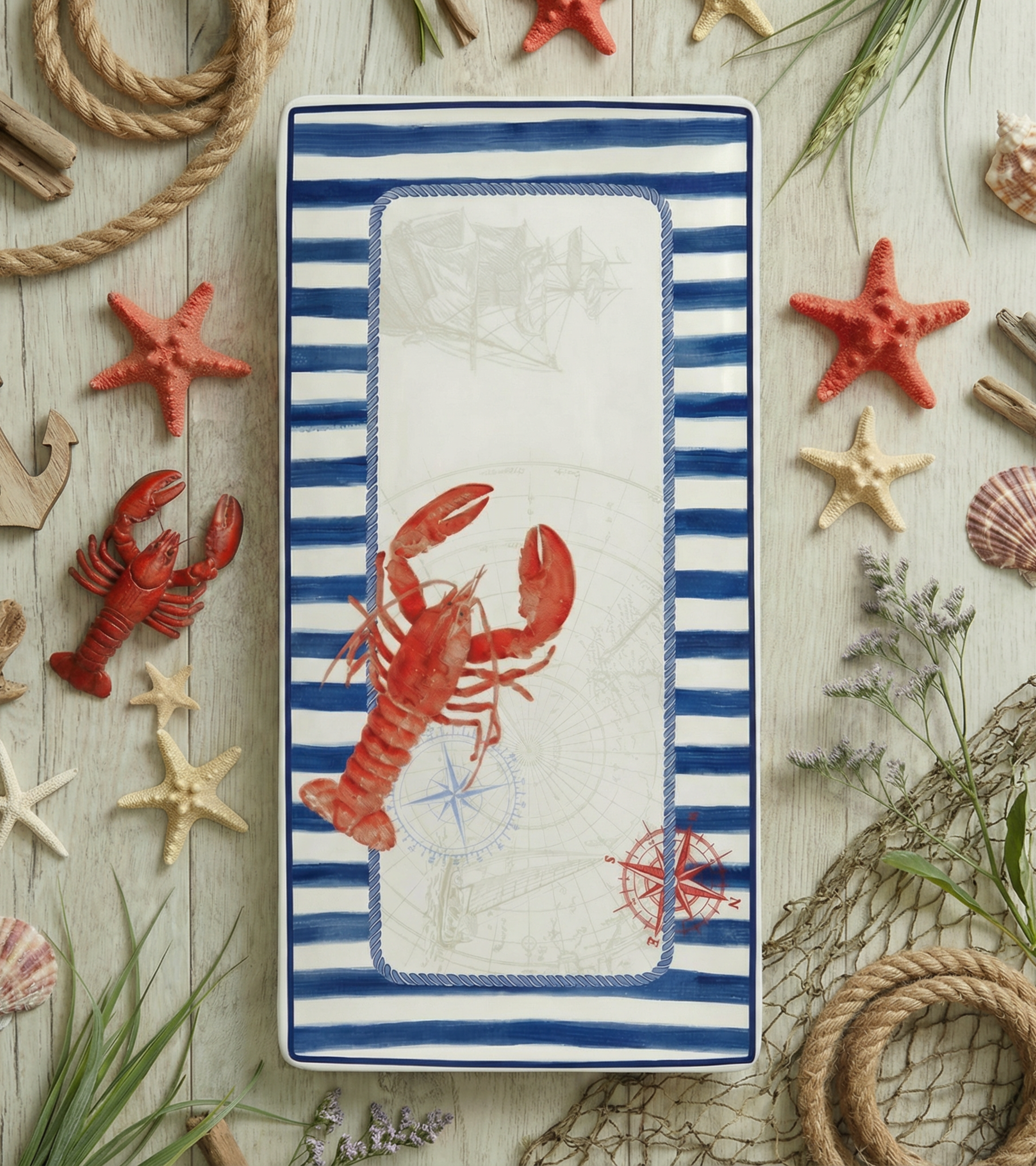 Blue Regatta Serving Platter Lobster